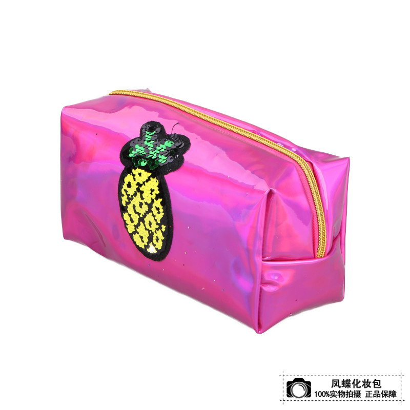 New Cosmetic Fashion Small Fresh Pineapple Cosmetic Bag Manufacturers Direct Sales Application Scenario