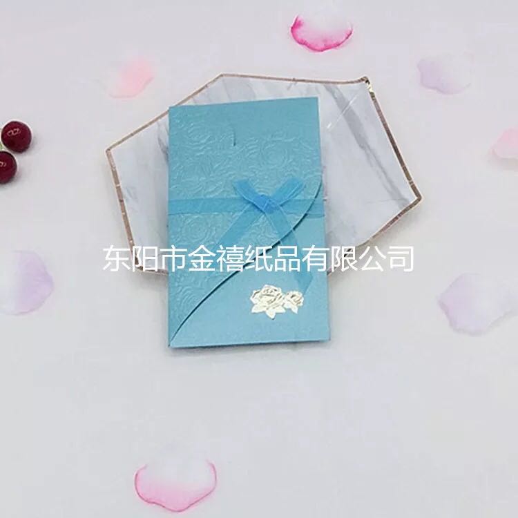 Creative European and American half-heart wedding invitations/Banquet invitations, direct sales, customization and wholesale from Jinxi Paper Products Factory details Picture