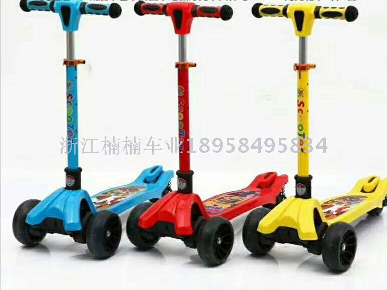 Scooter scooter children 1-3-6-12 years old baby Yo-yo two-brake child one foot 5-10 years old scooter meter high car details Picture