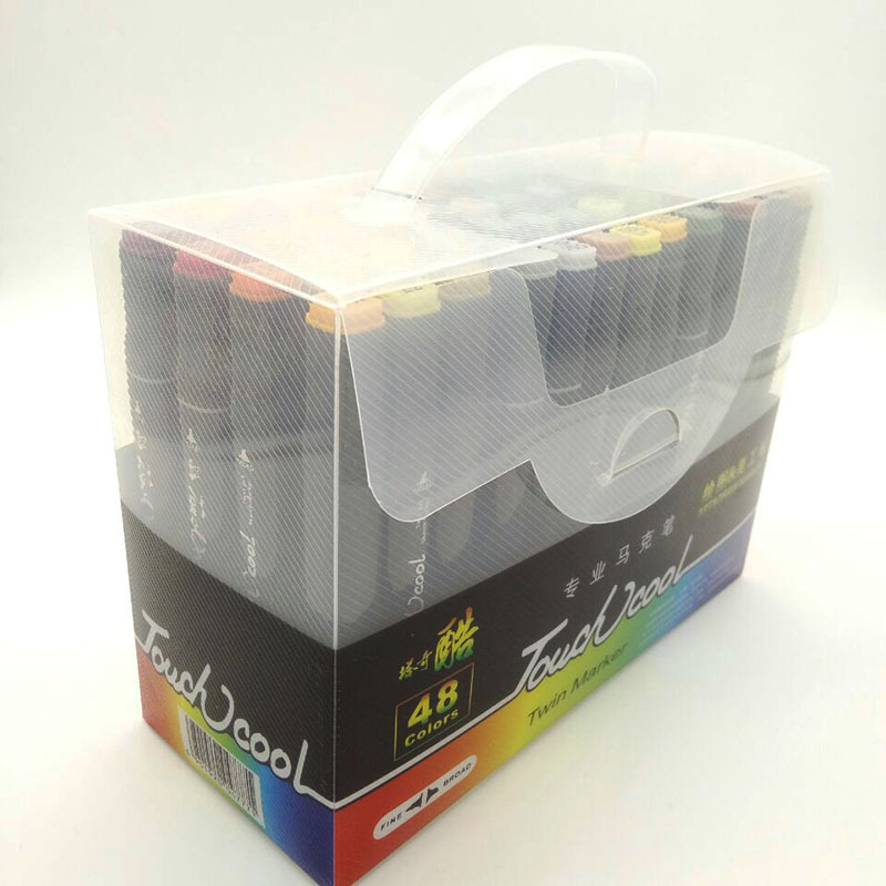 塔齐酷touch正品双头彩色酒精性绘图马克笔套装48色动漫设计美工