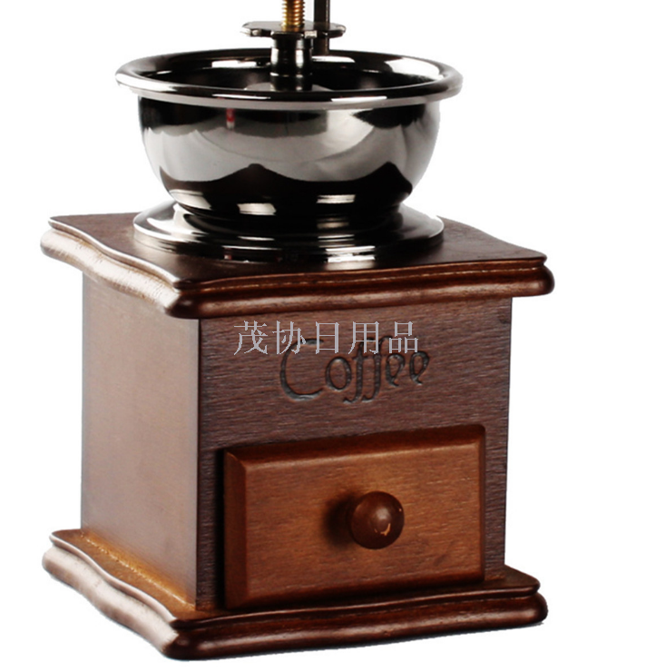 Hand-cranked coffee grinder, coffee bean grinder, coffee grinder Specification image