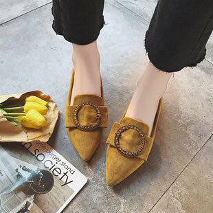 新款平底欧美单鞋细节图