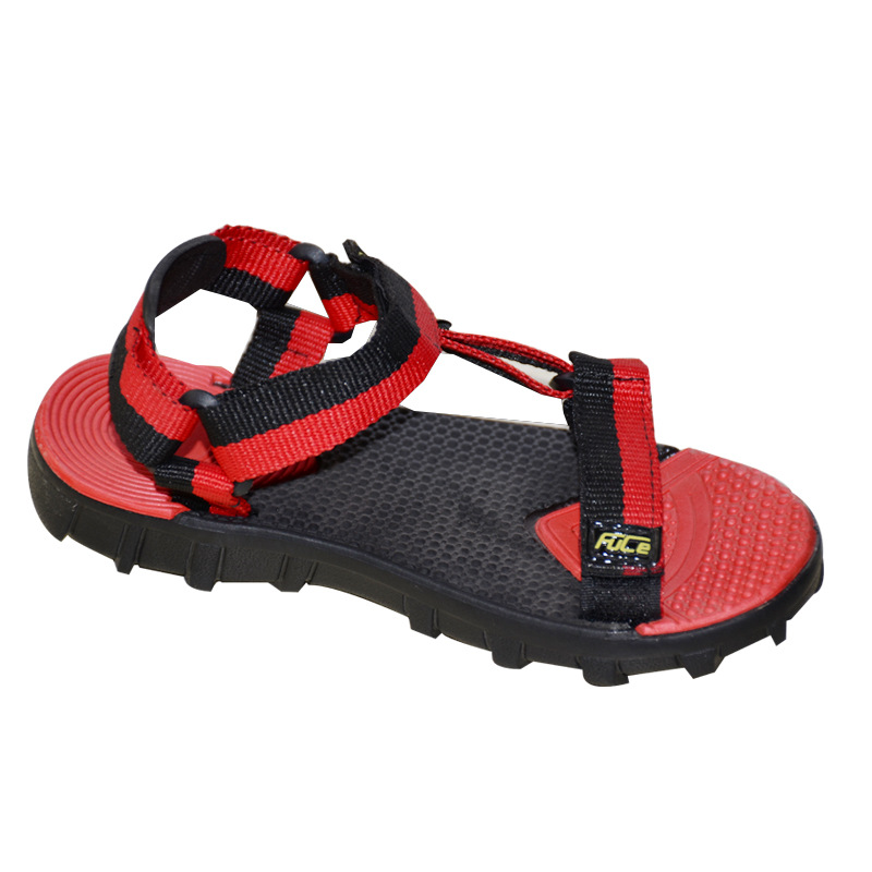 Heelshoes越南风防滑拖鞋男式凉鞋2018新款夏季沙滩罗马鞋批发魔术贴