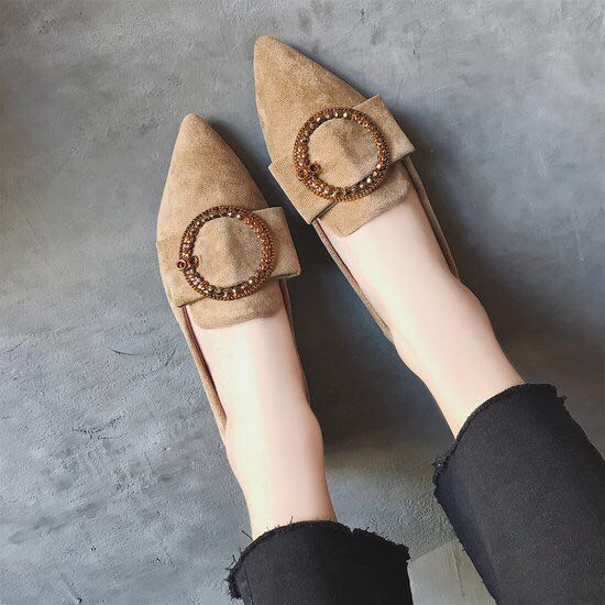 新款平底欧美单鞋