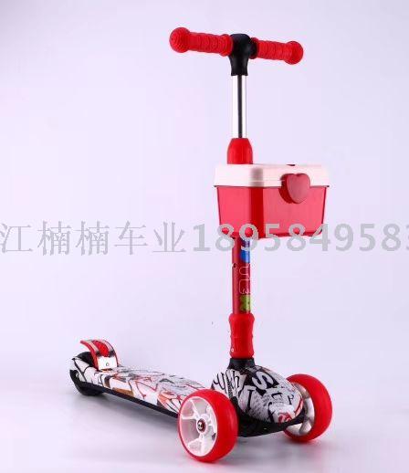 Children's scooter rice high tricycle go-kart off-road vehicle children's scooter details Picture