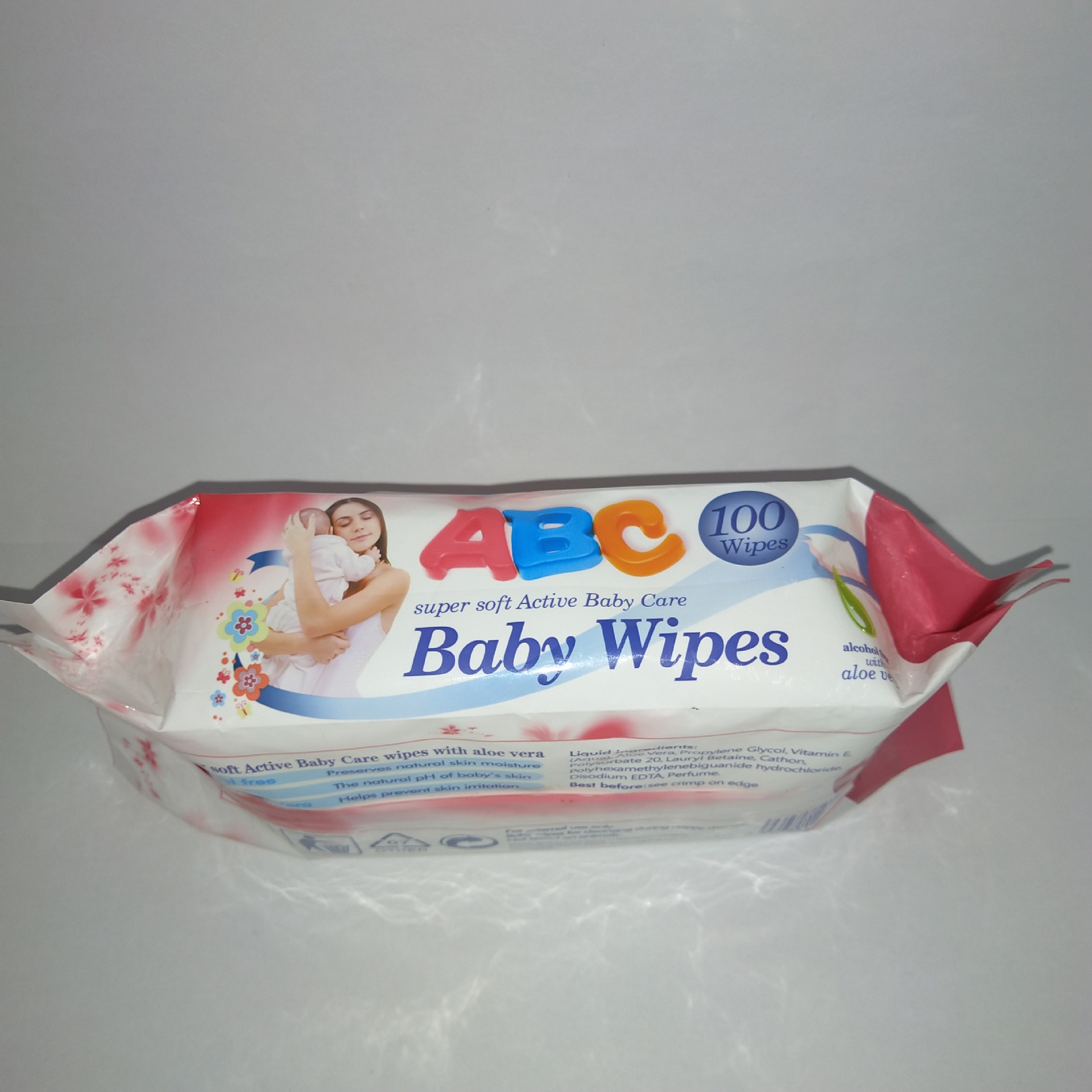 Baby Wipes 80 Draw With Lid Hand Mouth Wholesale Fragrant-Free Newborn Baby Butt Wet Paper details Picture