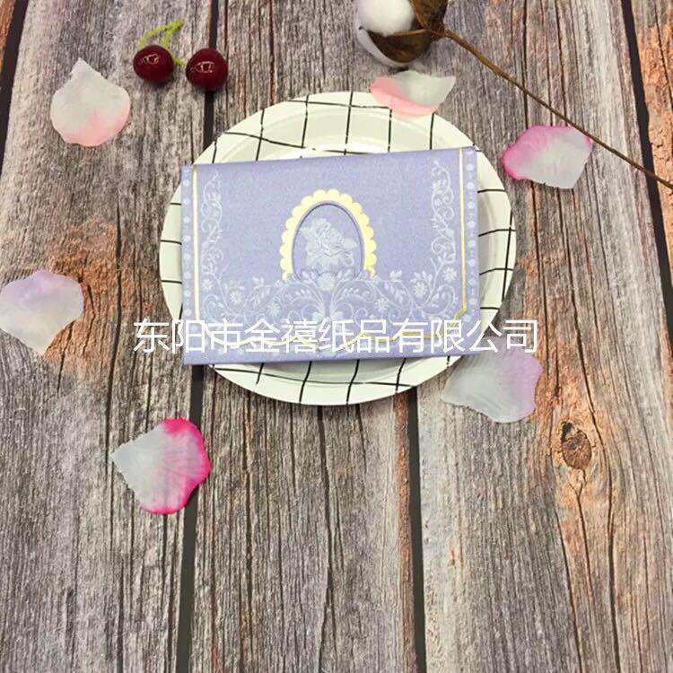 Factory direct sales, customization and wholesale of high-end candy-colored printed and gold-embossed wedding invitations/banquet invitations details Picture