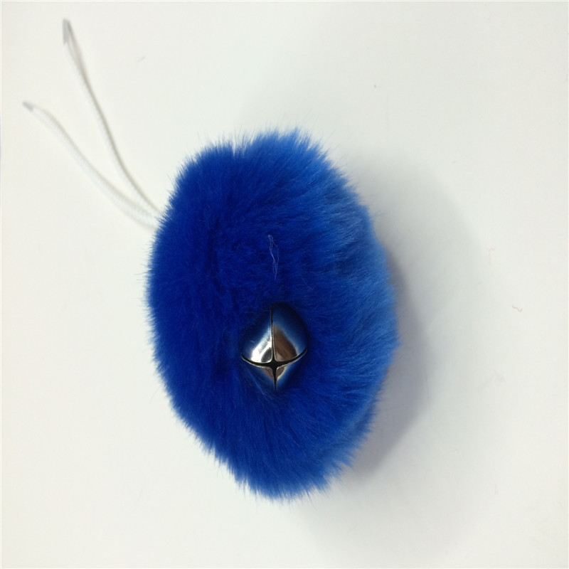 厂家直销带铃铛假兔毛球 狐狸等各种材料的真假毛球细节图