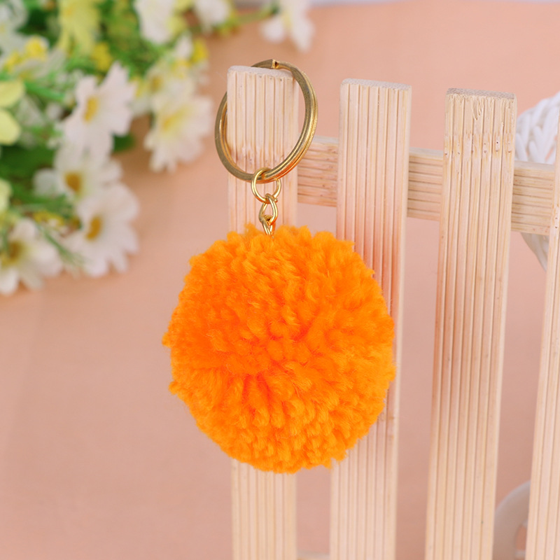 新款热销5CM毛线球 钥匙扣/包包/手机挂件配饰品 爆款毛毛球细节图