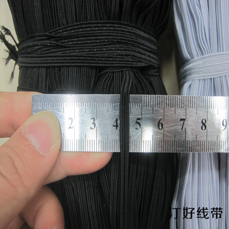 Flat 0.4Cm Imported Rubber Silk Elastic Belt With Mask Sleeve Leather Band Professional Horse Belt Manufacturers Application Scenario