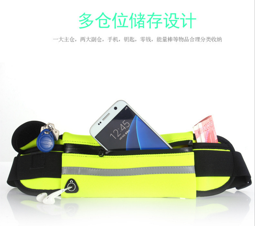 Running bag, sports waist bag, outdoor mobile phone anti-theft, close-fitting, invisible, multi-functional men's and women's marathon belt, mobile phone bag Application Scenario
