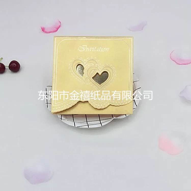 Square high-end gilding static printing wedding invitations/banquet invitation letters factory direct sales, customization and wholesale details Picture