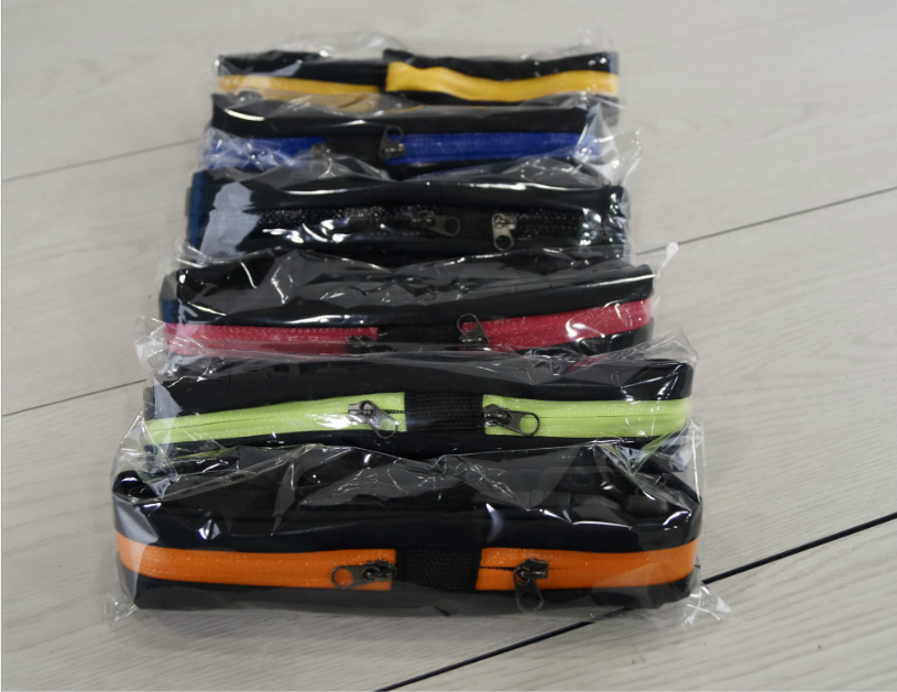 Factory direct sales of running and cycling waist bags, elastic invisible outdoor waist bags and chest bags, men's and women's fitness and running sports double bags details Picture