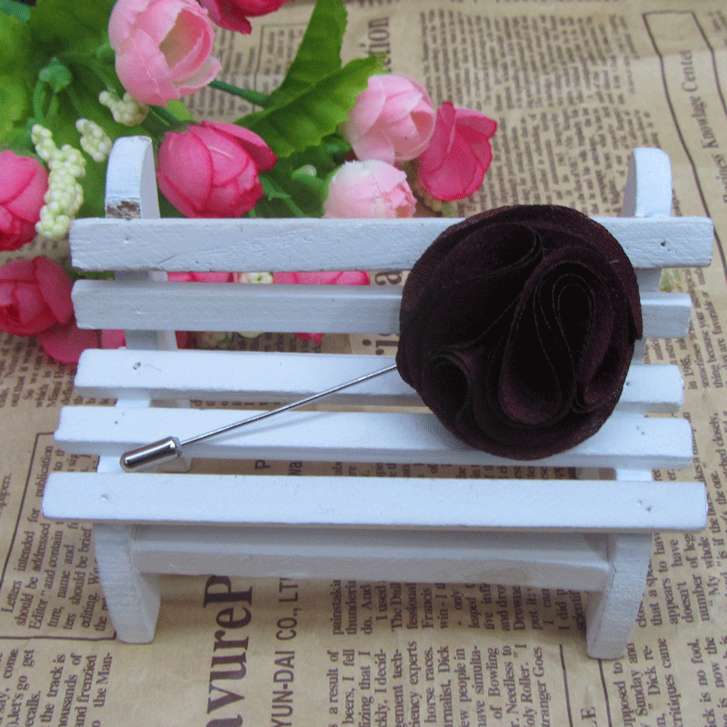 Manufacturers Direct Korean Version Of Men's Suit Insert Long Corsage, Brooch Specification drawing
