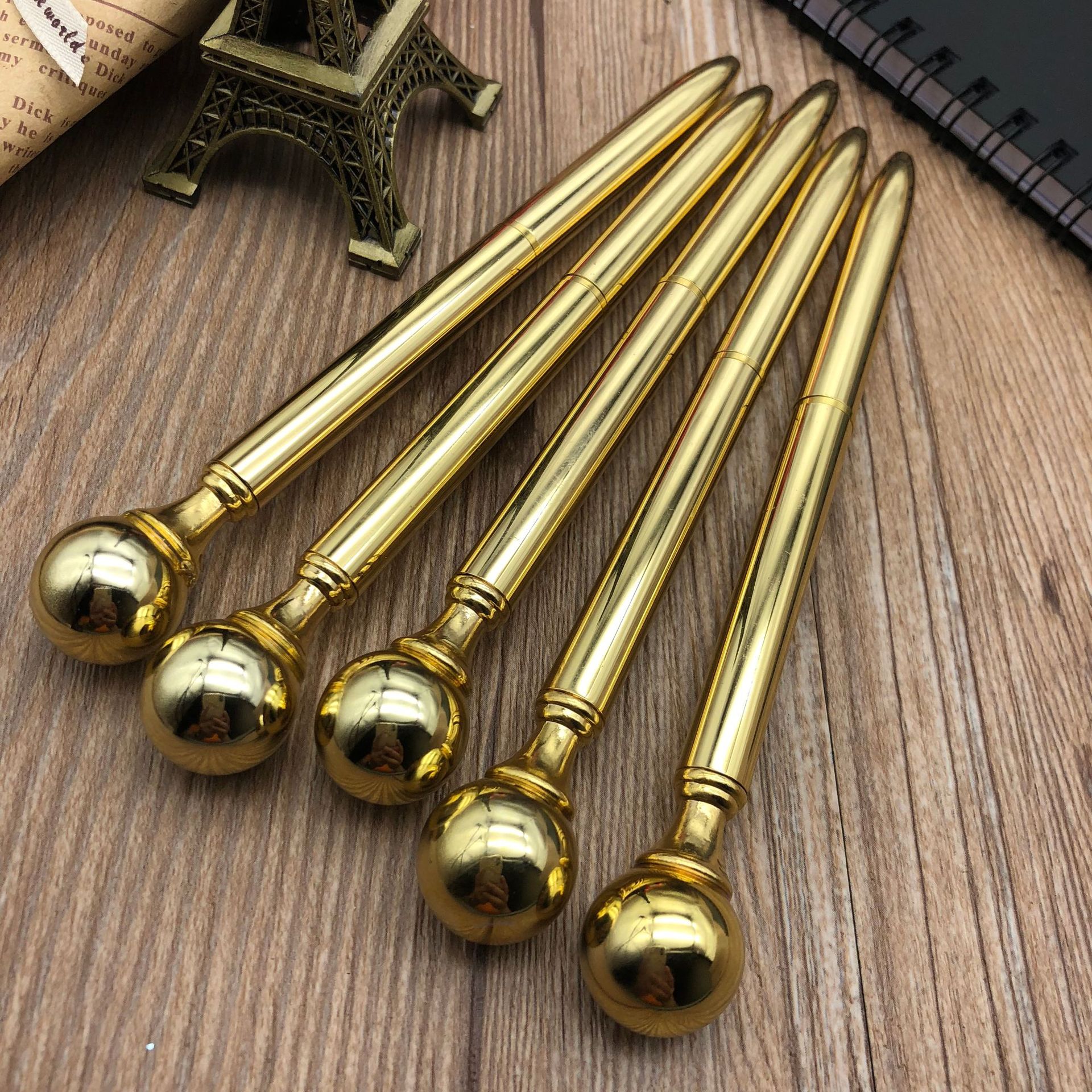 Wengang Minghao Pen Manufacturing Office culture Writing Tools Ballpoint pens, new Zhongyou large diamond pens, diamond pens, pearl pens, golden pearl pens, metal ballpoint pens, gift pens customization details Picture