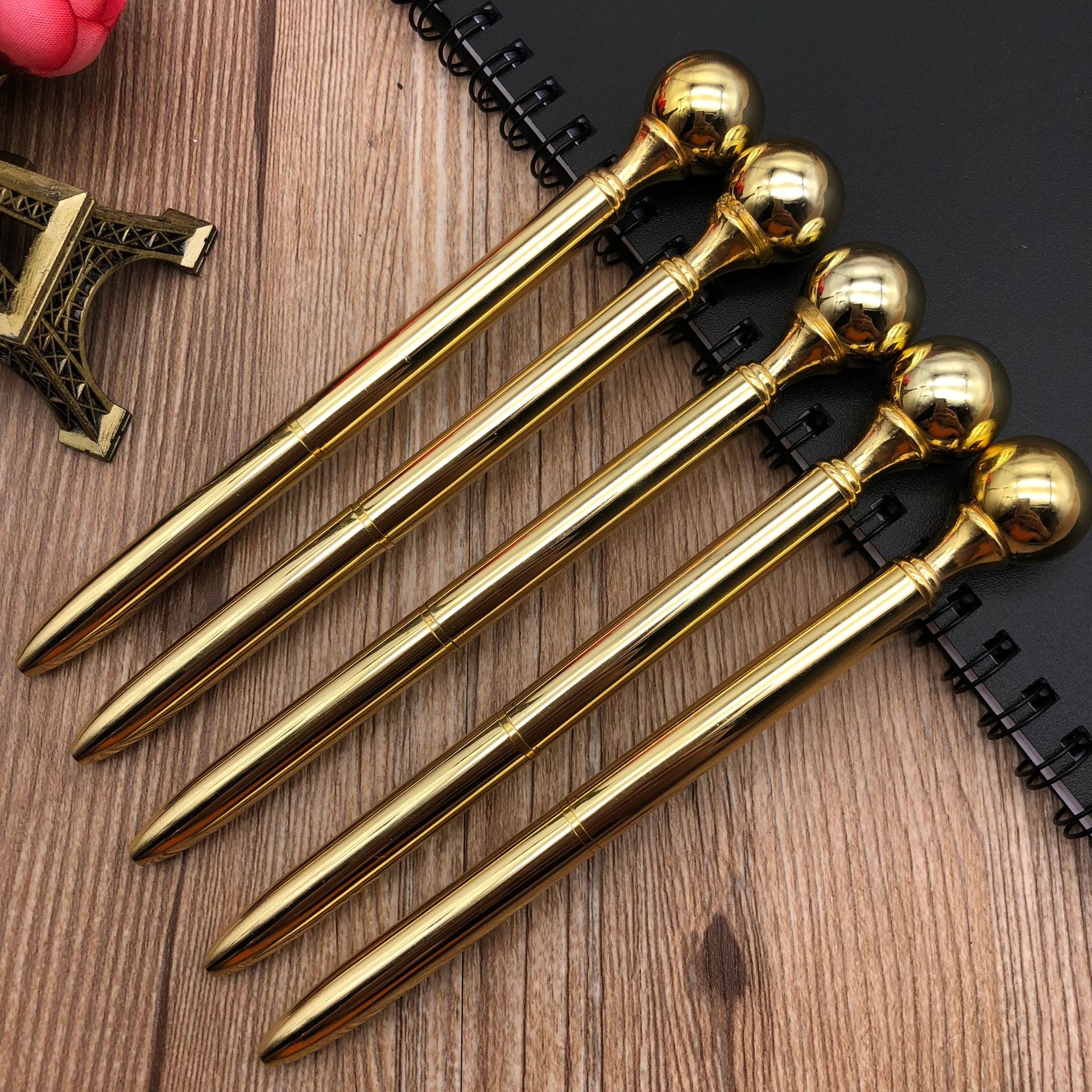 Wengang Minghao Pen Manufacturing Office culture Writing Tools Ballpoint pens, new Zhongyou large diamond pens, diamond pens, pearl pens, golden pearl pens, metal ballpoint pens, gift pens customization thumbnail