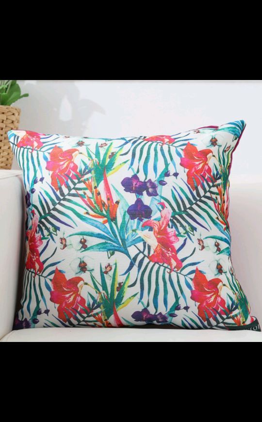 Customized logo linen fabric, super soft flamingo print sofa, car throw pillows, cushion covers and pillowcases based on provided images details Picture