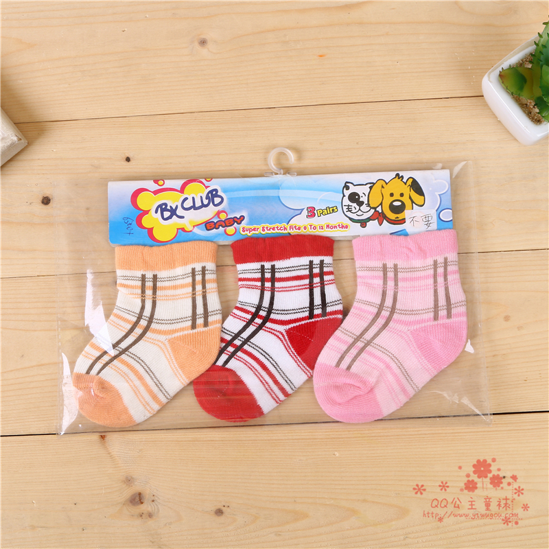 儿童袜夏季薄款春秋纯棉0-1岁婴儿袜新生儿宝宝袜子产品图