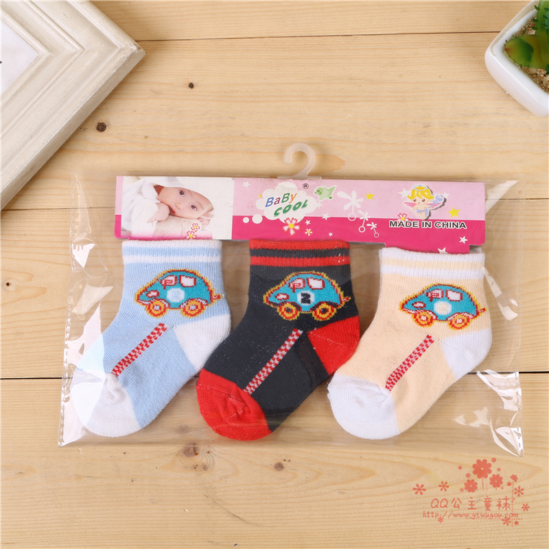儿童纯棉春夏薄款1-3-5-7-9岁男女童宝宝防滑浅口婴儿短袜子