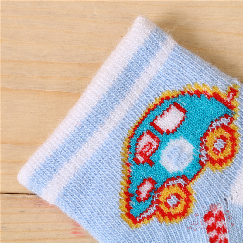 儿童纯棉春夏薄款1-3-5-7-9岁男女童宝宝防滑浅口婴儿短袜子细节图