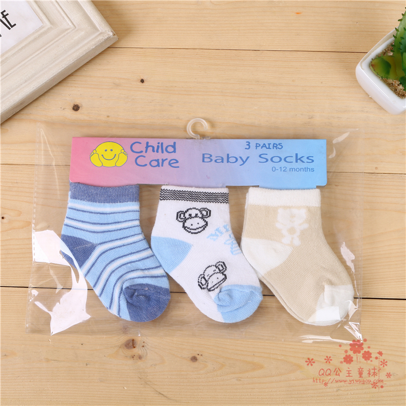 新生婴儿宝宝袜子春秋纯棉夏季薄款男童女童儿童袜6-12个月0-3岁1