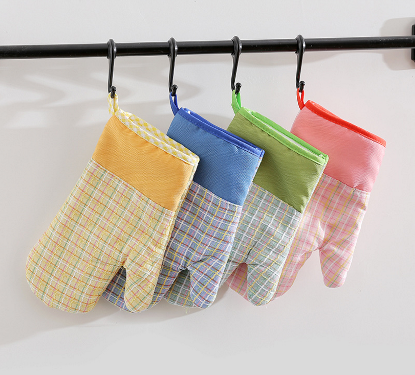 Cross cotton microwave oven gloves Heat insulation gloves High temperature heat insulation gloves/anti-heat gloves details Picture