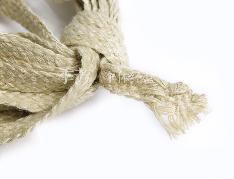 厂家供应优质黄麻编织带 黄麻织带 黄麻绳 批发 直销细节图