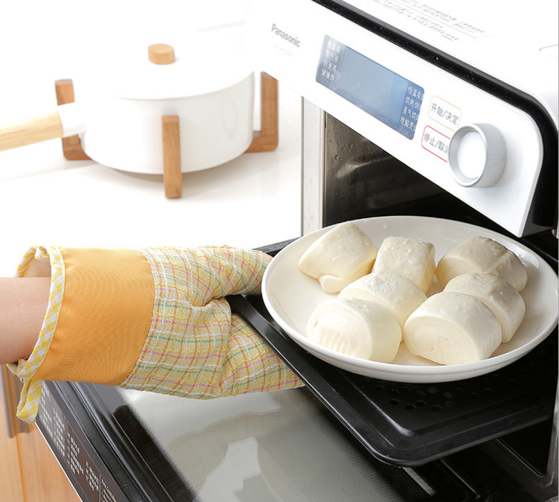 Cross cotton microwave oven gloves Heat insulation gloves High temperature heat insulation gloves/anti-heat gloves Specification drawing