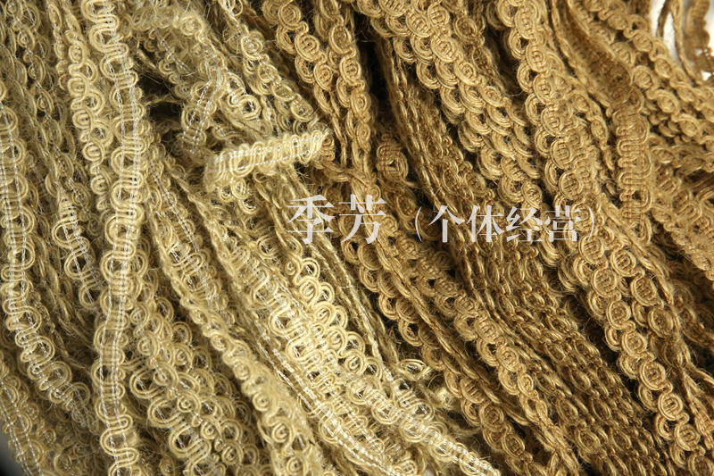 厂家直销 花边 鞋编扁麻绳 装饰麻线 服装鞋帽花边产品图