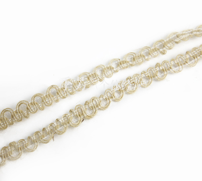 厂家直销 花边 鞋编扁麻绳 装饰麻线 服装鞋帽花边细节图