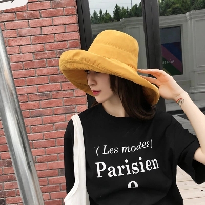 Hat summer Korean version of face mask travel versatile Japanese fisherman hat summer sun sun block sunscreen uv block hat thumbnail