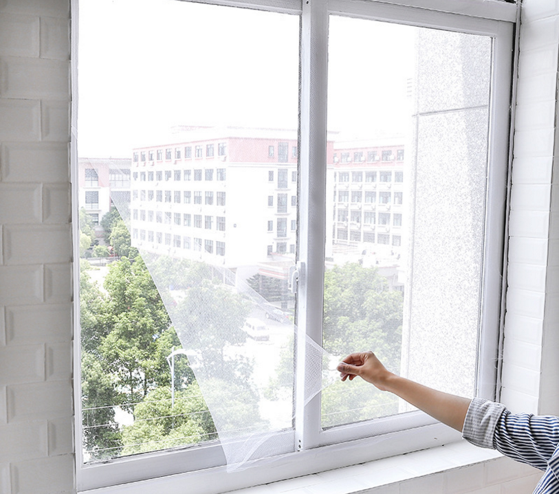 Self-adhesive mosquito screen /DIY mosquito screen/gauze invisible simple screen with Velcro