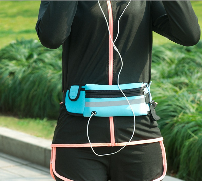 运动腰包户外运动骑行小腰包涤纶防水健身隐形包健身装备运动腰包