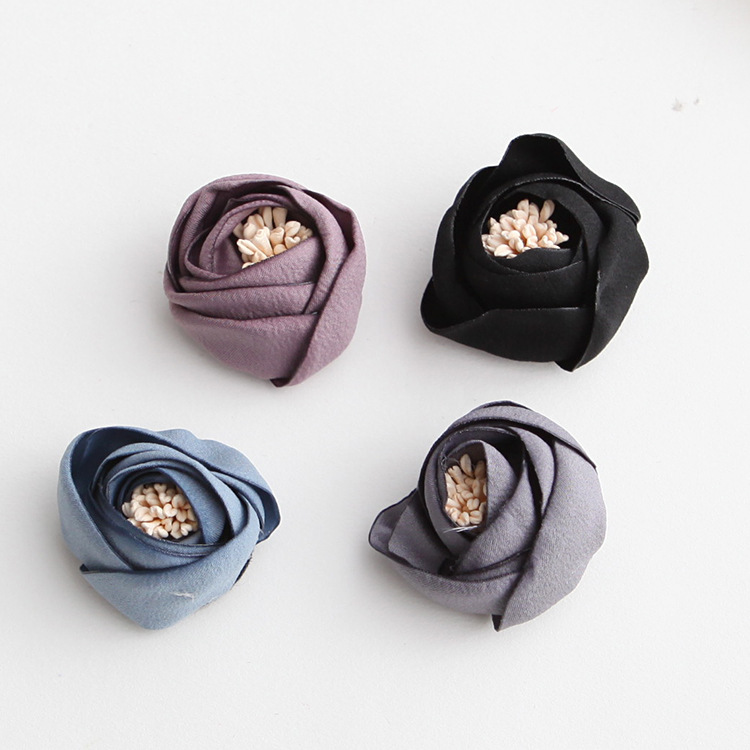 South Korea Diy Fabric Handmade Flower Hair Accessories Manufacturers Wholesale Specification drawing