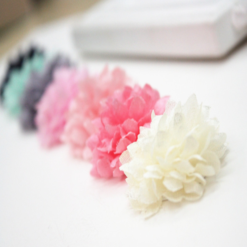 韩国新款韩国沙花diy手工发饰头饰品配件菊花服饰配件厂家批发细节图