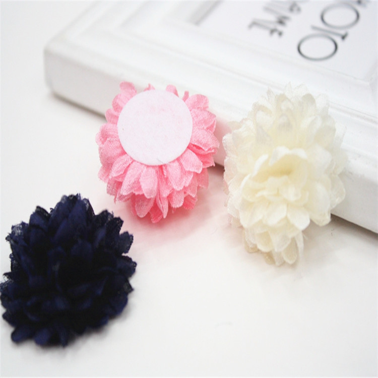 韩国新款韩国沙花diy手工发饰头饰品配件菊花服饰配件厂家批发产品图