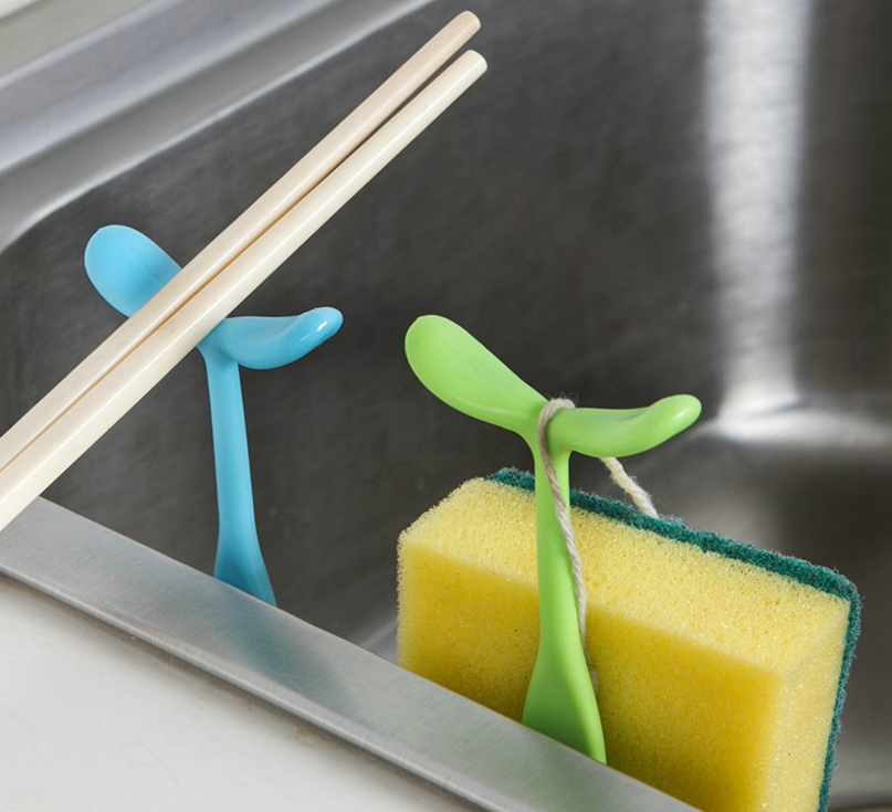 多功能厨房水槽吸汤勺架 便利勺子筷子架豆芽棒细节图