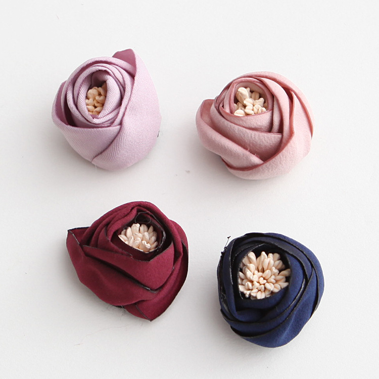 South Korea Diy Fabric Handmade Flower Hair Accessories Manufacturers Wholesale details Picture