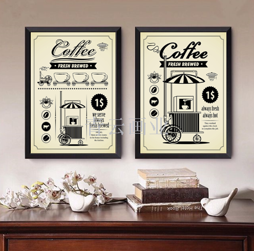 Poster painting, photo wall, European and American wind decorative painting