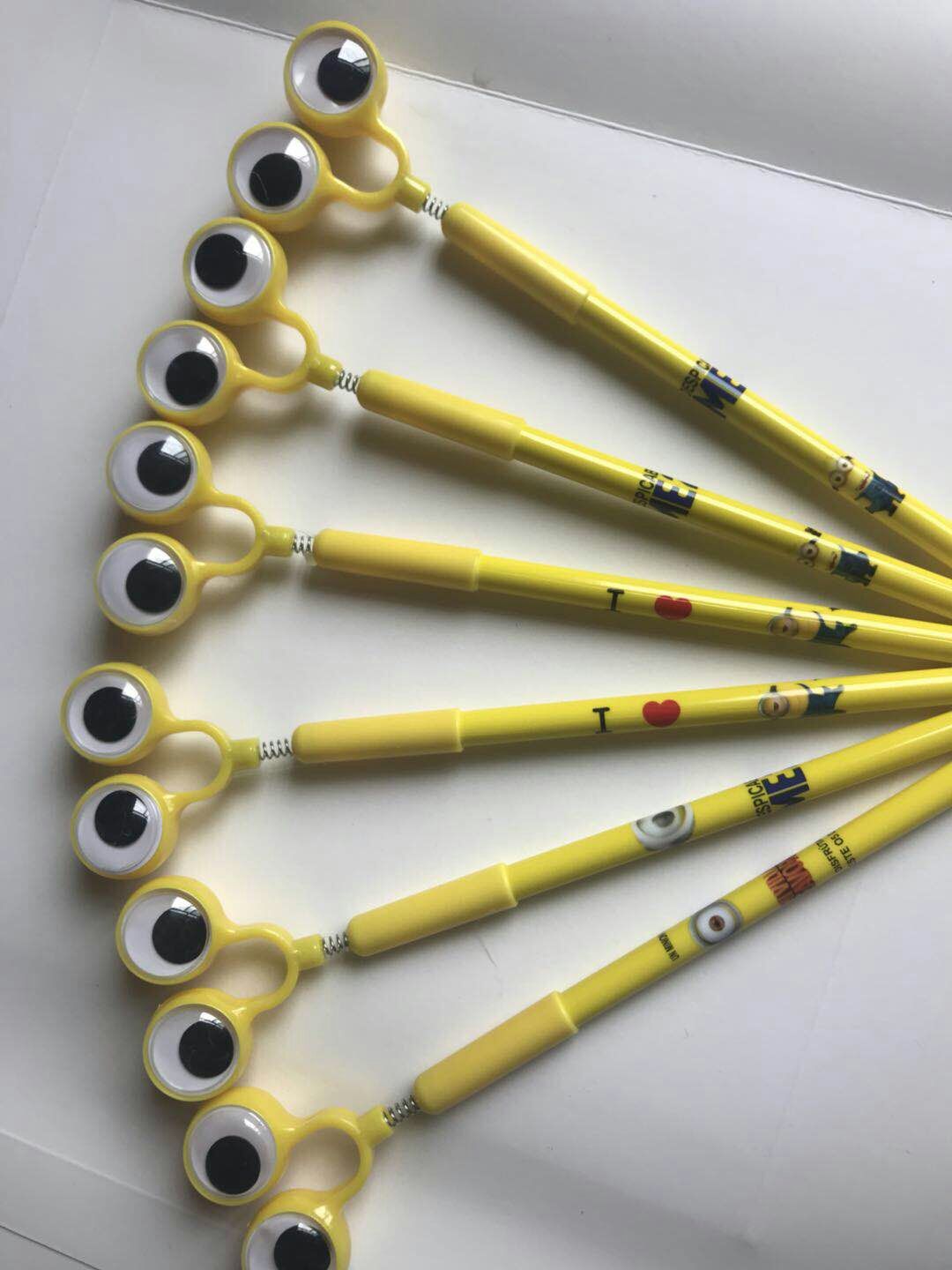 眼珠子中性笔卡通创意可爱萌兔果冻造型水笔 学生文具签字笔