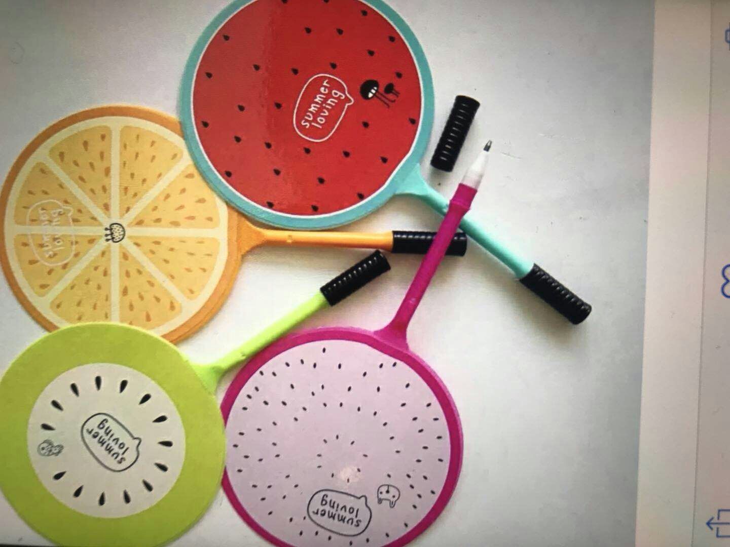 创意中性笔 可爱卡通扇子笔可订制logo广告笔宣传笔 学生奖品礼品产品图