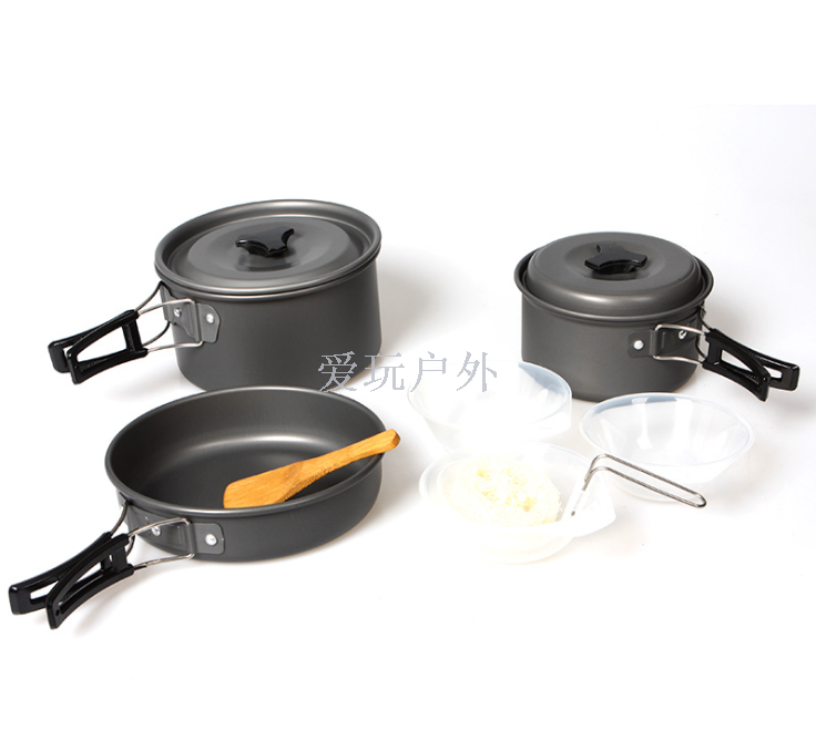 Ds300 Portable Camping Set Pot Picnic Barbecue Set Pot 2-3 People Outdoor Camping Supplies Set Pot Wholesale details Picture