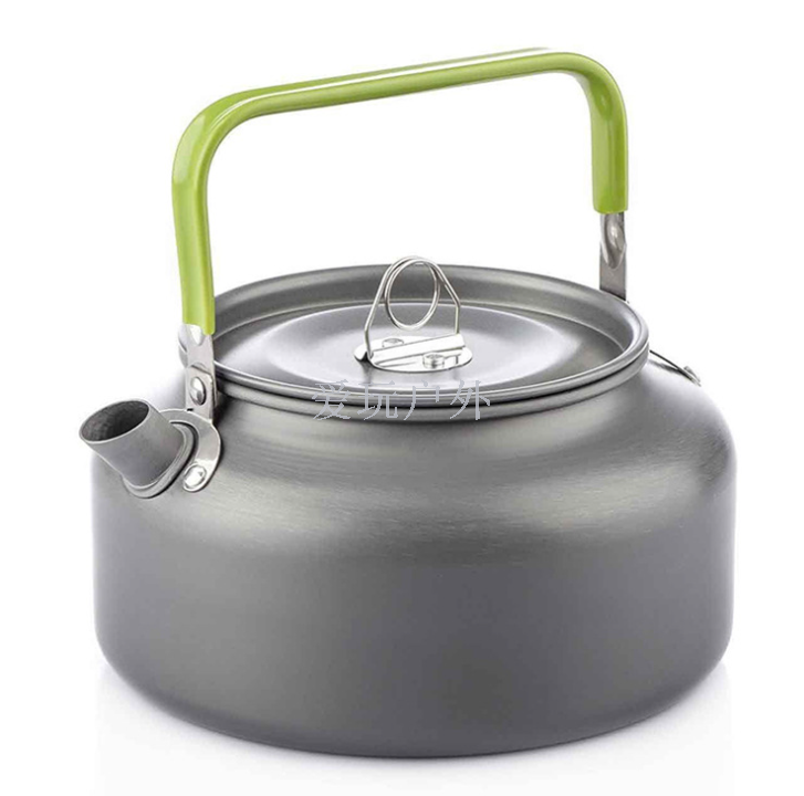DS12户外用品烧水壶 咖啡壶 野营茶壶1.2L 便携式烧水壶 咖啡壶