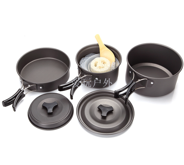 Ds300 Portable Camping Set Pot Picnic Barbecue Set Pot 2-3 People Outdoor Camping Supplies Set Pot Wholesale Specification drawing
