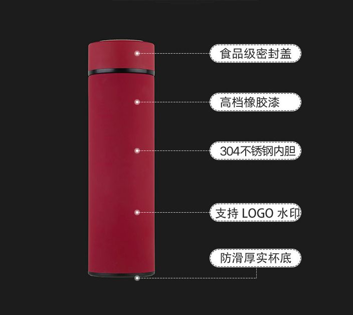 淘宝热销便携式不锈钢保温直身杯 创意办公商务广告水杯