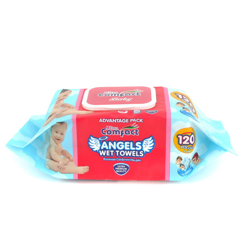 Xichaicai Baby Wet Wipes 120 packs with covers, 120 pieces of baby hand and mouth wet wipes, wholesale from the manufacturer Specification image