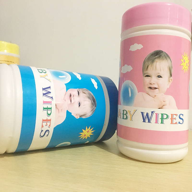 婴儿清洁湿巾 桶装湿巾纸 100片宝宝手口湿纸巾 厂家批发详情图2