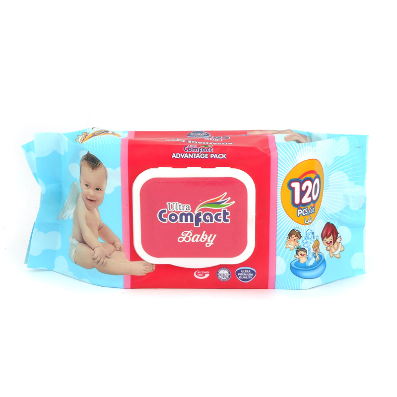 Xichaicai Baby Wet Wipes 120 packs with covers, 120 pieces of baby hand and mouth wet wipes, wholesale from the manufacturer details Picture