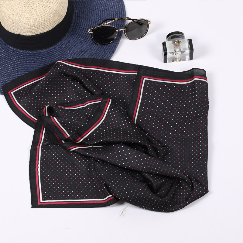 Japan And South Korea New Little Square Scarf Scarf Bag Fashion Everything With Silk Scarf Female Manufacturers Custom Specification drawing