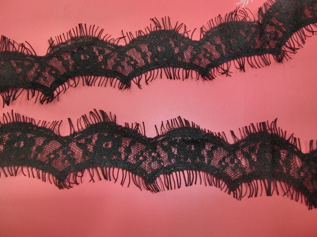 Factory direct sales: Fujian Longxing lace is selling well. 4.5-5 cm eyelashes are always in stock. Item number: 7332 Specification image